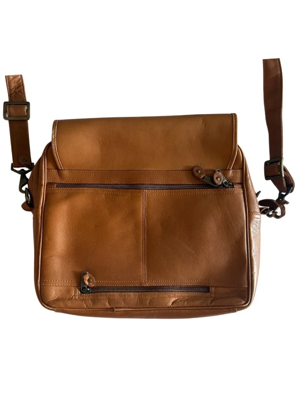 Santa Fe Dilana Leather Shoulder Strap Laptop Bag/ Briefcase